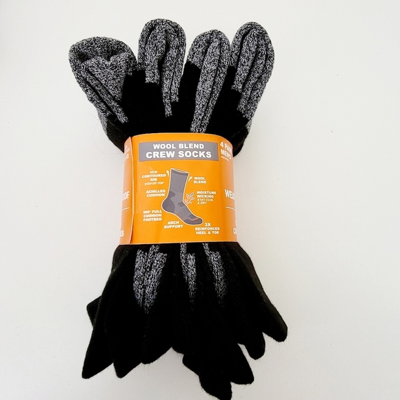 Weatherproof Men's 4 Pack Terry Crew Socks - Picture 2 of 3